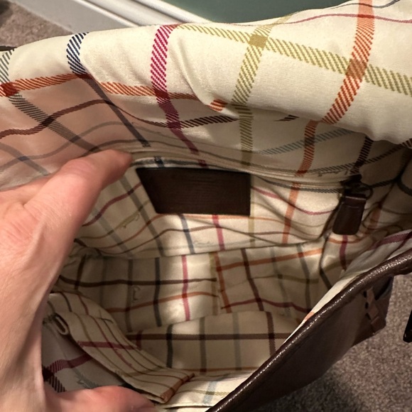 Coach Bleeker Tattersall Laced Strap Whiskey Leather like new - Picture 15 of 17
